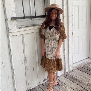 Roolee floral midi dress